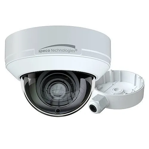 Speco O8D9M 8MP (4K) IP Dome Camera with Advanced Analytics, NDAA Compliant, 2.8-12mm Motorized Lens, White