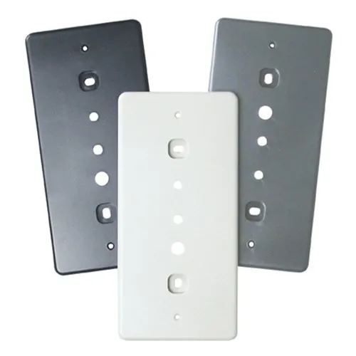 Honeywell OAMAP30 Single Gang Adapter Plate, 3-Set, Black, Charcoal and Gray