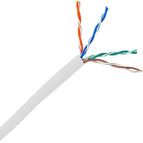 Remee 5AE244UTPRL2W CAT5e Riser Cable, 24/4 Solid BC, 500' (152.4m) Box, White