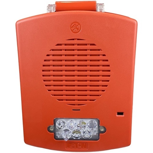 Eaton EL4XHS-FR Horn Strobe with 4x Surface Box, Red