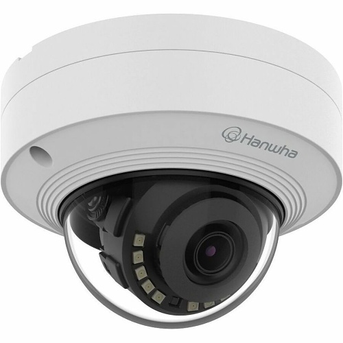Hanwha QNV-C9011R 8MP 4K Vandal Dome Camera IR AI, White