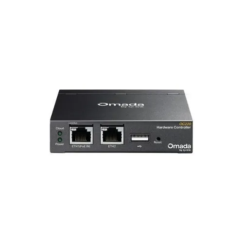 TP-Link OC220 Omada Hardware Controller with Centralized Cloud Management, 2x Gigabit Ports, USB, PoE or Micro-USB Power