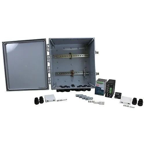 Lantronix OCA-1AA2A0 Cabinet Bundle, 384 Switch, 2-Pack, 2 Power SupplyE