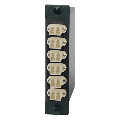 Hubbell OCLC62 12-Adapter Plug and Play Cassette, Beige
