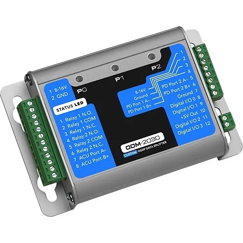 Cypress ODM-2030 Intelligent OSDP-to-Wiegand Data Splitter 4.50'' x 2.90'' x 1.00'' 8–16 VDC OSDP/Wiegand, Black