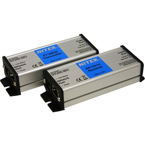 Nitek EL1551U IP Transmitter-Receiver System, 100Mbps of Ethernet Communication