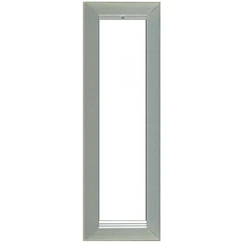 Alpha OF191S 1 Gang Panel Frame, Surface Aluminum
