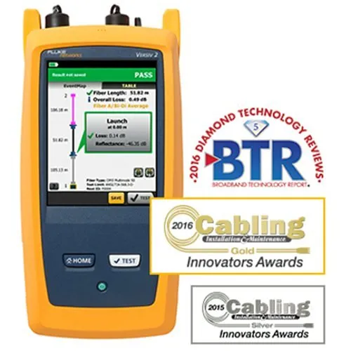 Fluke Networks Optifiber Pro Quad Otdr With Inspection Kit With 1 Year Of Gold Support