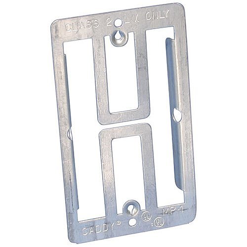 nVent CADDY MP2 Low Voltage Mounting Plate, 2-Gang, Pregalvanized Steel