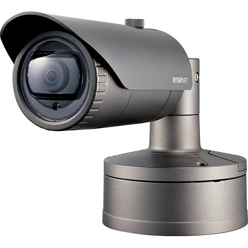 Hanwha XNO-6010R X-Series 2MP IR Bullet Camera, 2.4mm Fixed Lens, Gray