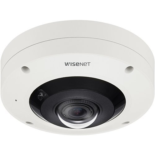 Hanwha XNF-9010RV X-Series 12MP 360° IR Outdoor Fisheye Camera, 1.08mm Fixed Lens, White