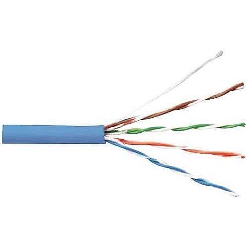 Siemon 9C6P4-E2-06ARXA CAT6 Plenum Cable, 24/4 Solid BC, UTP, CMP, FT6, 1000' (304.8m) Reelex, Blue