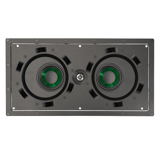 Beale Street IPLCR4-MB Dual Fluted Injected Polypropylene Woofer, in Wall 2-Way Speaker Powered, Pair