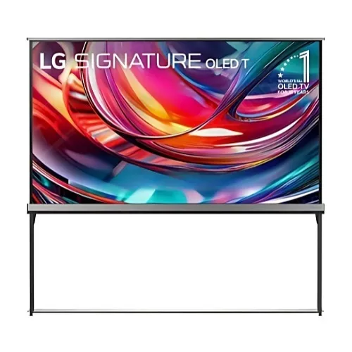 LG OLED77T4PUA OLED Transparent 4K UHD Smart webOS TV with True Wireless Video and Audio Transfer, 77"