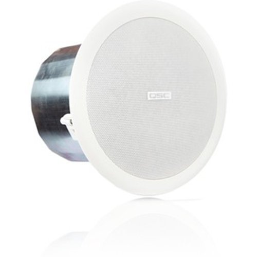 QSC AC-C6T AcousticCoverage Series 6" 2-Way 30W Ceiling Loudspeaker (Pair, White)