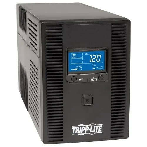 Eaton Tripp Lite OMNI1500LCDT OmniSmart LCD 120V 50/60Hz 1500VA 810W Line-Interactive UPS, Tower, LCD display, USB port, Energy Star V2.0