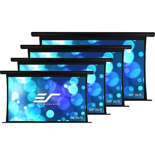 Elite Screens OMS100HT-ELECTRODUAL Yard Master Tension Series WraithVeil Dual 100" 16:9 Electric Motorized Outdoor Front/Rear Projection Movie Screen