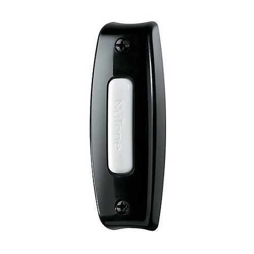 NuTone PB7LBL Lighted Rectangular Push Button, Black