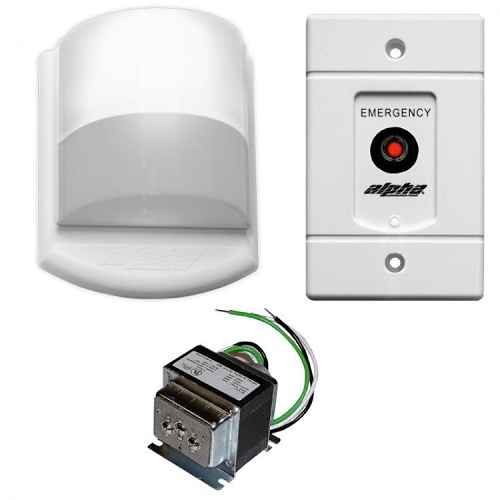 Alpha EK154 Emergency Call Kit, Includes Dome Lights with Hi-Brightness White LEDs, No Buzzer