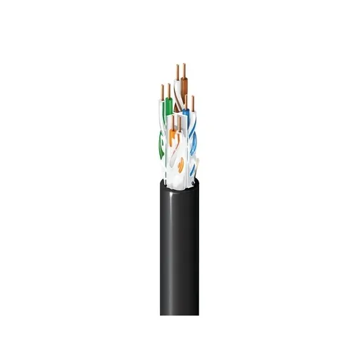 Belden OSP6U 0101000 CAT6 OSP Cable, 4-Pair, U/UTP, Gel Filled, 1000' (304.8m) Reel, Black