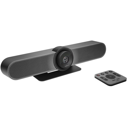 Logitech 960-001101 MeetUp All-In-One 4K Conference Cam with Ultra-Wide Lens for Small Rooms