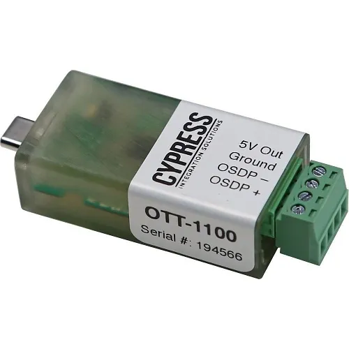 Cypress OTT-1100 OSDP Trace Tool Interface USB to RS-485 Converter