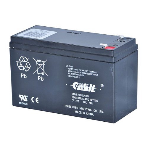 Altronix BT126 Rechargeable Battery, Sealed Lead Acid (SLA), 12V DC, 7Ah