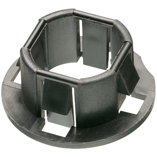 Arlington 4404 1-1/2" Plastic Snap-In Bushing, Black