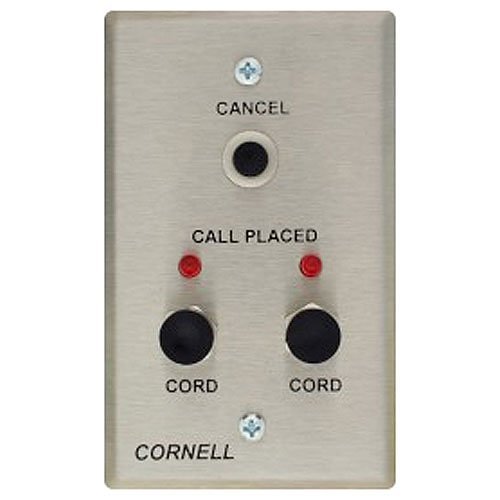 Cornell B-122 Bedside Station with Jacks, Call Placed Lights and Cancel Button