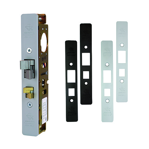 Adams Rite 4300-30-1RP 4300 Steel Hawk Electrified Deadlatch RITE Pack Kit, 1-1/8" Backset for Surface Mount Strike, Includes (4) Faceplates, Clear and Dark Bronze Anodized