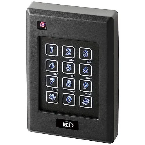 RCI P-640-H-A Pyramid 125 kHz Keypad Reader, Single Gang Mount