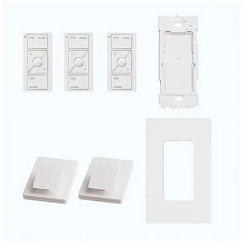 Lutron P-BDGPRO-PKG3AWC Caseta Smart Bridge Pro Kit, 8-Pack, White