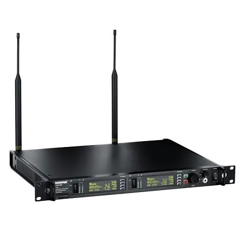 Shure P10T=-H22 PSM1000 Series Full-Rack Dual-Channel Wireless Transmitter, 72 MHz Tuning Bandwidth, Black