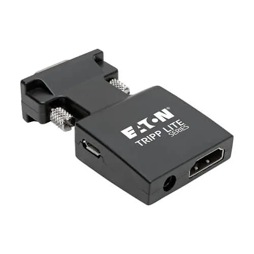 Eaton Tripp Lite P131-000-A-DISP HDMI to VGA Active Adapter Video Converter with Audio, F/M