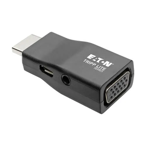 Eaton Tripp Lite P131-000-A Compact HDMI to VGA Adapter Video Converter with Audio, Male to Female