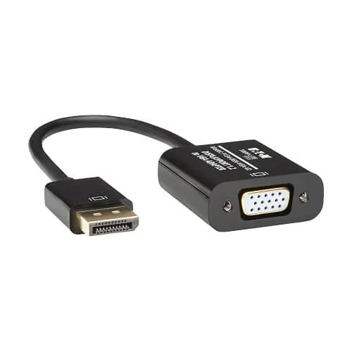 Eaton Tripp Lite P134-06N-VGA-V2 DisplayPort to VGA Active Adapter Video Converter, M/F, 6" (15.24cm)