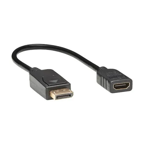 Tripp Lite P136-001 DisplayPort to HDMI Video Adapter Video Converter, M/F, HDCP, 1', Black