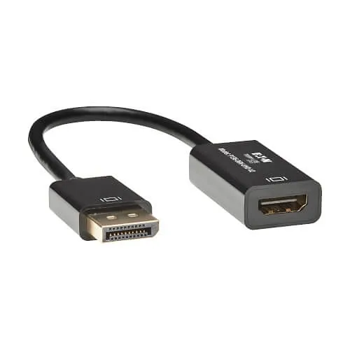 Tripp Lite P136-06N-UHD-V2 DisplayPort to HDMI 4K Active Adapter Video Converter, DP Ver 1.2, HDCP, 4K 30Hz Male / Female, 6" (15.24cm)