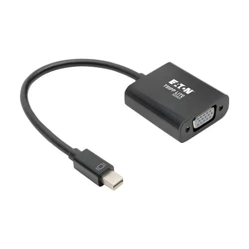 Eaton Tripp Lite P137-06N-VGAV2B Keyspan Mini DisplayPort to Active VGA Adapter, Video Converter, DP1.2, M/F, 6" (15.24cm), Black