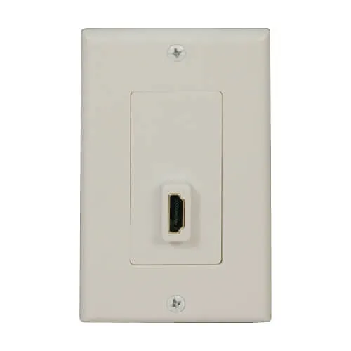 Tripp Lite P166-001-P HDMI Send / Receive Pass-Through Wallplate, Female / Female, White