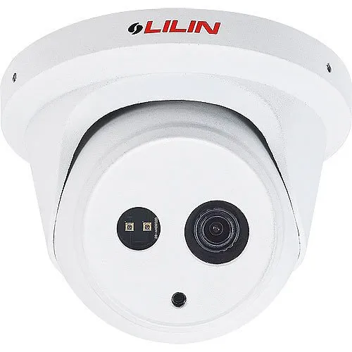 LILIN P2R6552E2-I LILIN P2R6552E2 5MP Vandal Resistant IR Mini Turret IP Camera, 2.8mm Fixed Lens, White