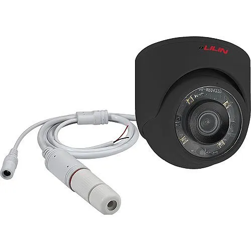 LILIN P2R6822E2K 1080P Fixed IR IP Mini Turret Dome Camera, Black