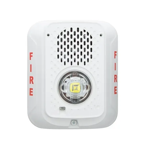 System Sensor P2WLED-LF Wall Mount Strobe Sounder, Low-Frequency, White