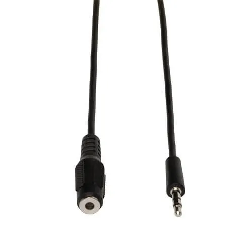 Tripp Lite P311-025 3.5mm Mini Stereo Audio Extension Cable for Speakers and Headphones, Male / Female, 25' (7.62m)