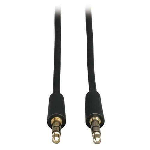 Tripp Lite P312-025 3.5mm Mini Stereo Audio Cable for Microphones, Speakers and Headphones, Male / Male, 25' (7.62m)