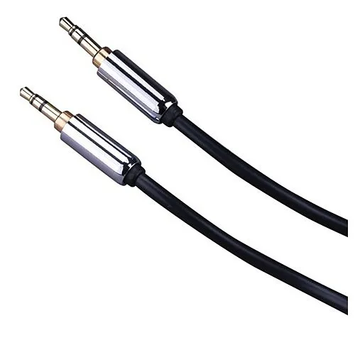 Vanco Premium Mini-Phone Patch Audio Cable, Cbl 3.5mm St Pg/3.5mm St Pg 1ft