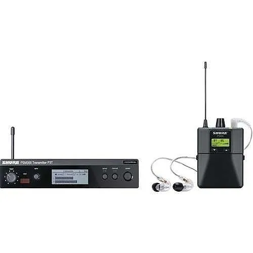 Shure P3TR112GR-G20 PSM 300 Wireless In-Ear Monitoring Set with SE112 Earphones, G20 Frequency Band Version