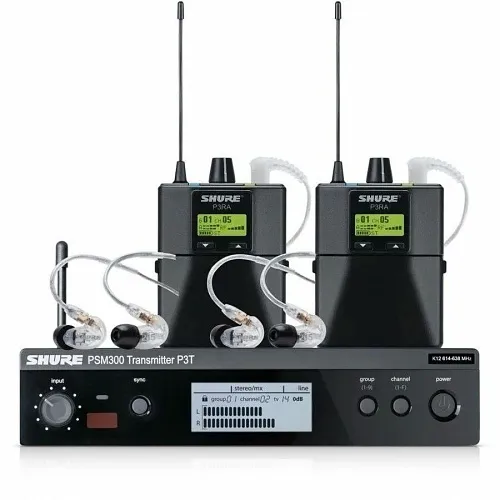 Shure P3TRA215TWP-J13 PSM300 Twin Pack Pro with Earphones