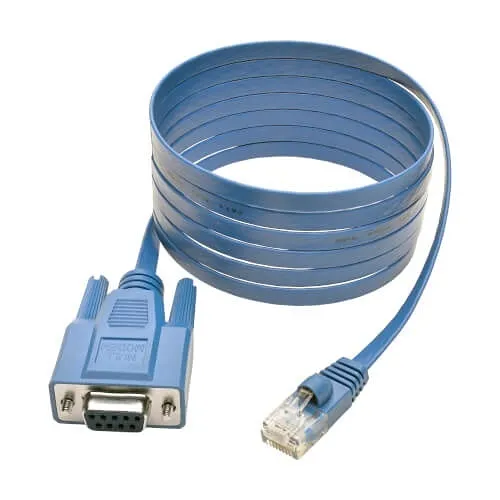 Eaton Tripp Lite P430-006 RJ45 to DB9F Cisco Serial Console Port Rollover Cable, 6'