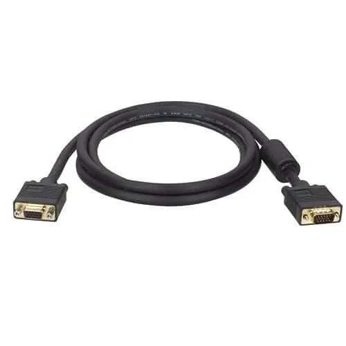 Tripp Lite P500-050 VGA High-Resolution RGB Coaxial Cable, HD15 Male / Female, 50' (15.24m)